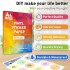 A4 Paper Sheets Adhesive Printable Label Sticker Paper Glossy for Inkjet/Laser Printer White Vinyl Label Copy Paper Gift Sticker